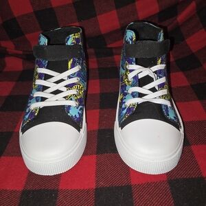 Kids Light Up High-Top Sneakers - Black and Blue